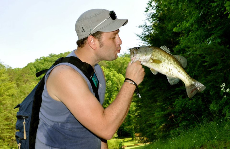 Catch of the day at Little Valley Mountain Resort.