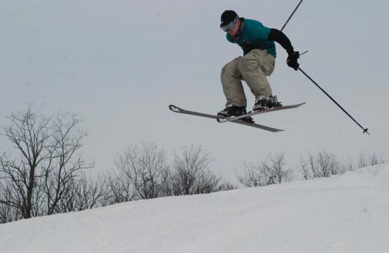 Skiing at The Homestead.