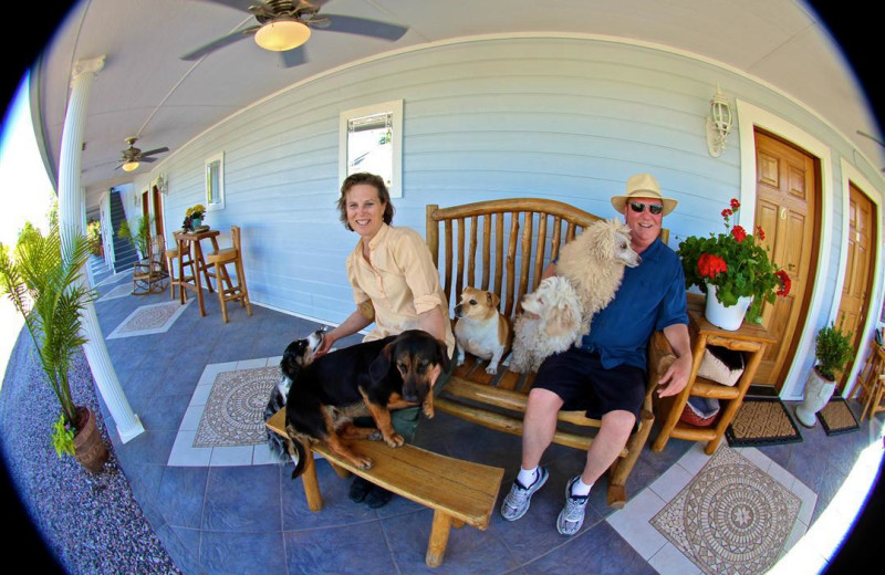 Porch at Echo Canyon Spa Resort.