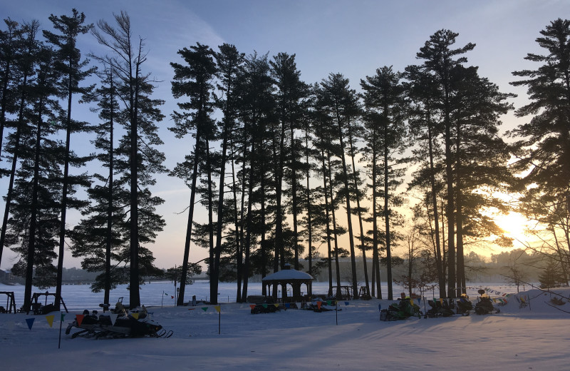 Winter at The Beacons of Minocqua.
