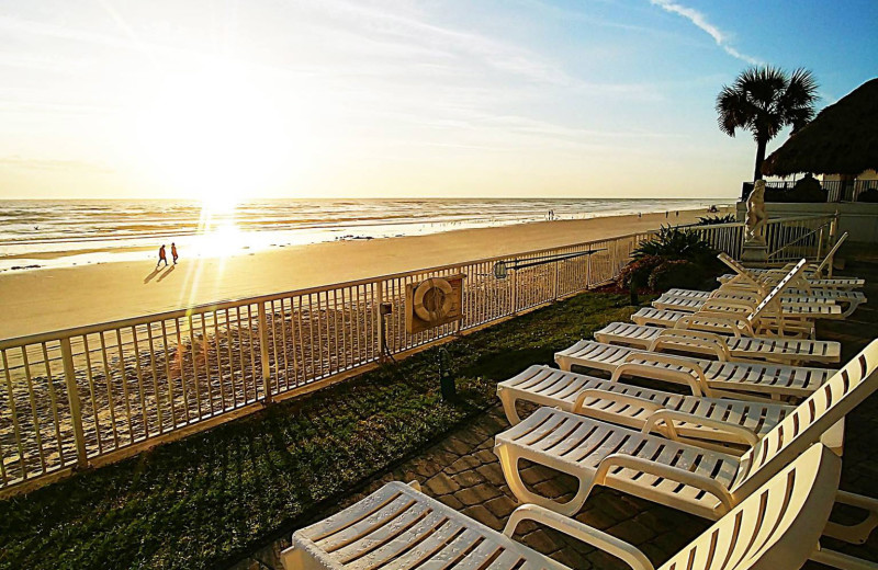 Beach at Emerald Shores Luxurious Hotel.