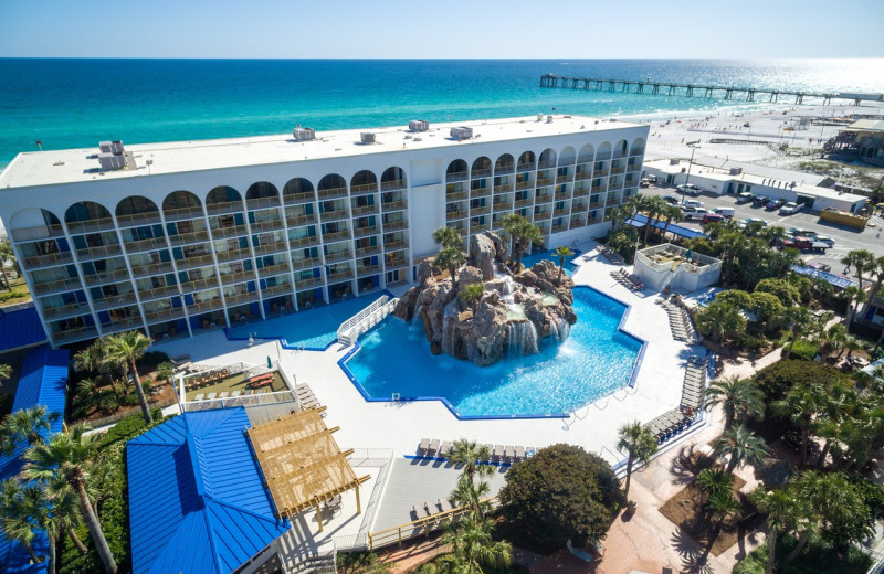 Exterior view of The Island Hotel in Fort Walton Beach.