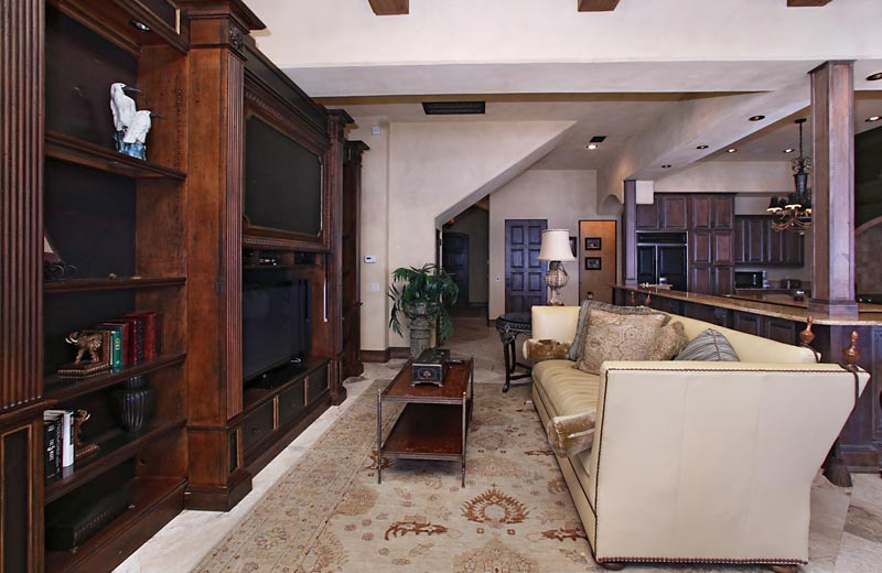 Rental living room at Southern Vacation Rentals.