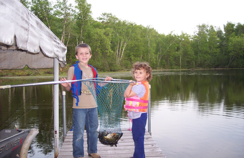 Fishing at Niemeyer's Rugged River Resort.