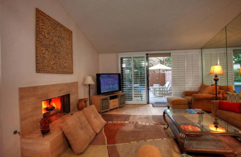 Rental living room at Sundance Villas.