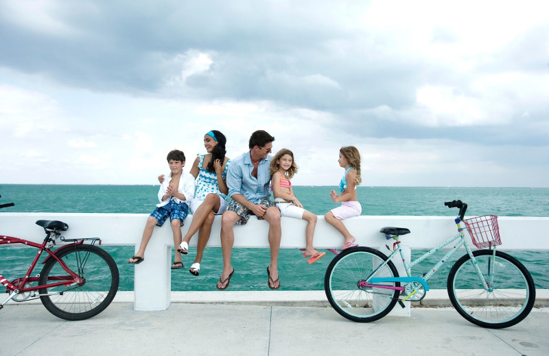 Biking with family at South Seas Resort.