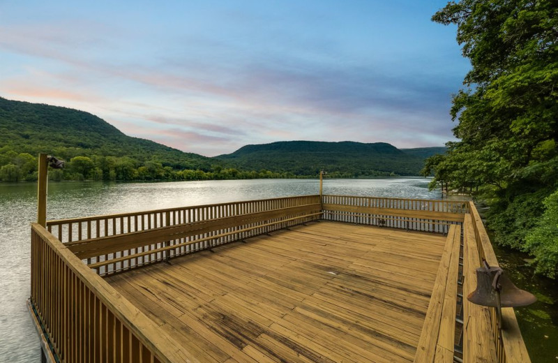 Rental dock at Chattanooga Vacation Rentals.