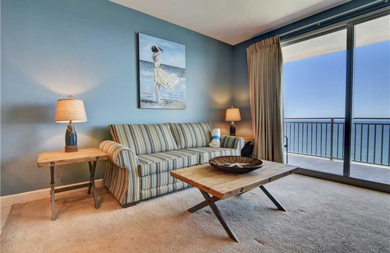Guest living room at Splash Resort.