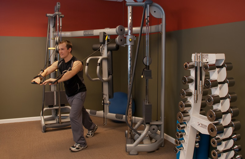 Fitness center at Essex Resort & Spa.