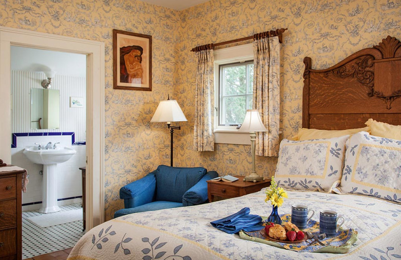 Guest room at The Inn at Weston.