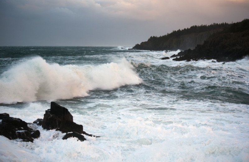 Waves at Brier Island Lodge and Resort.