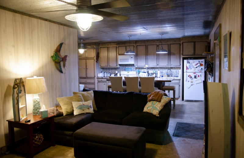 Cabin interior at Kel's Kove.