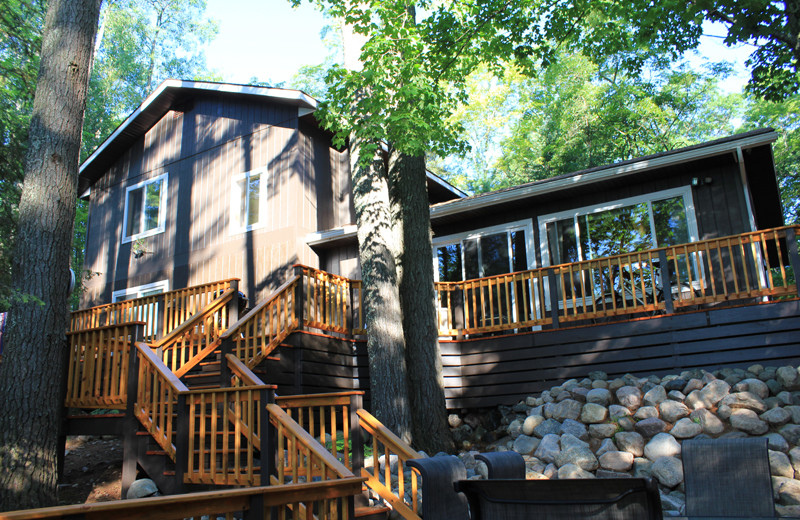 Cabin exterior at White Birch Village Resort.