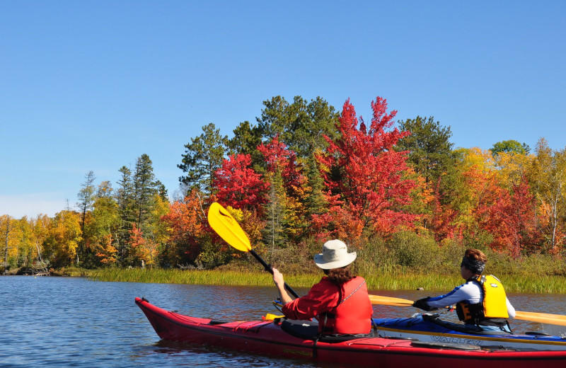 Kayaking at Northwoods Lodge.