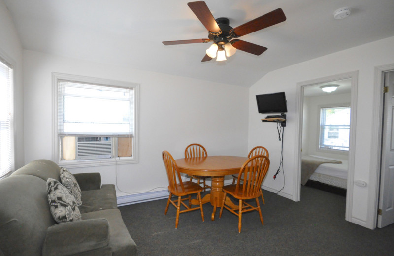 Cottage interior at Hall's Cottages.