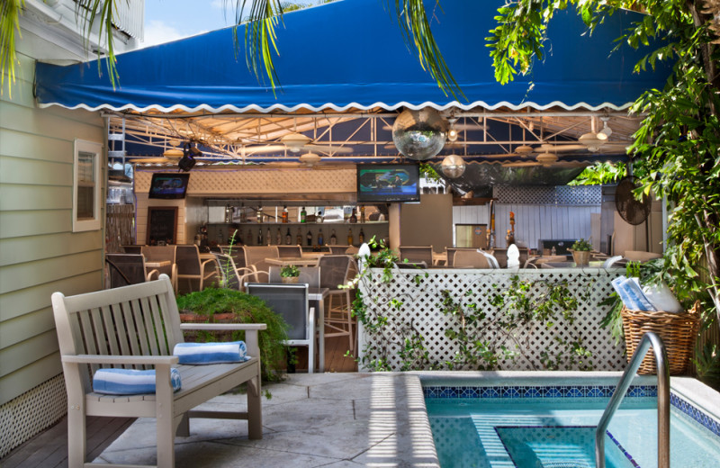 Poolside bar at Southernmost Inn.