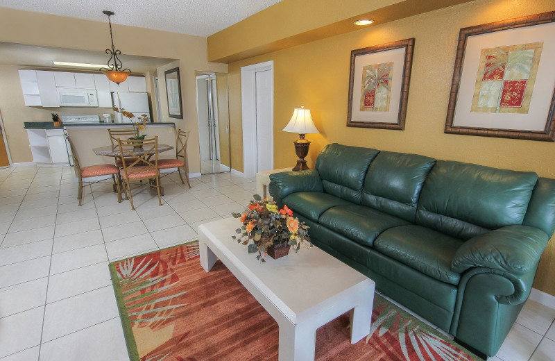 Guest room at Westgate Towers Resort.