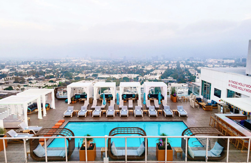 Outdoor pool at Andaz West Hollywood.