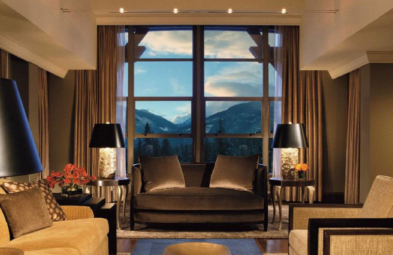 Suite interior at Four Seasons Resort Whistler.