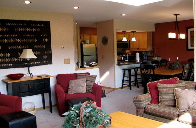 Vacation rental interior at Highridge Condominiums.