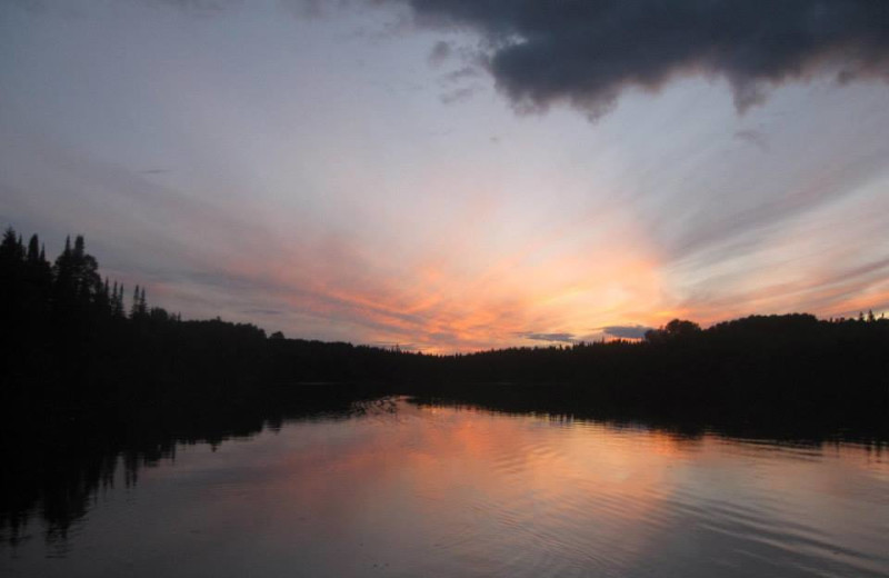 Sunset at Bay Wolf Camp.