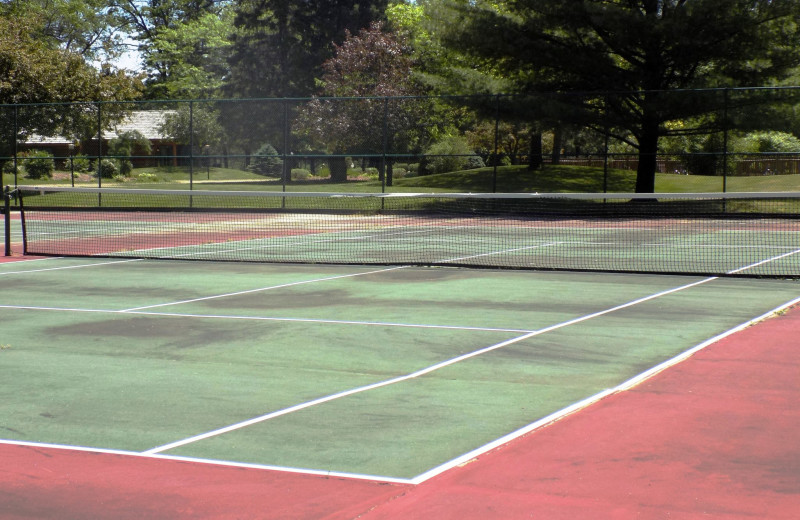 Tennis court at Garland Lodge and Resort.