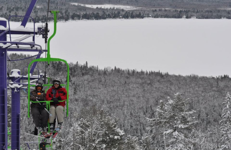 The ski lift at Inn on Lac Labelle.
