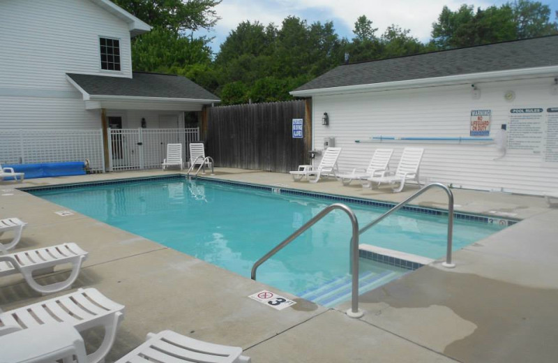 Outdoor pool at Homestead Suites.