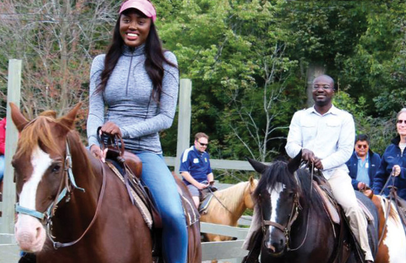 Horseback riding at Rocking Horse Ranch Resort.