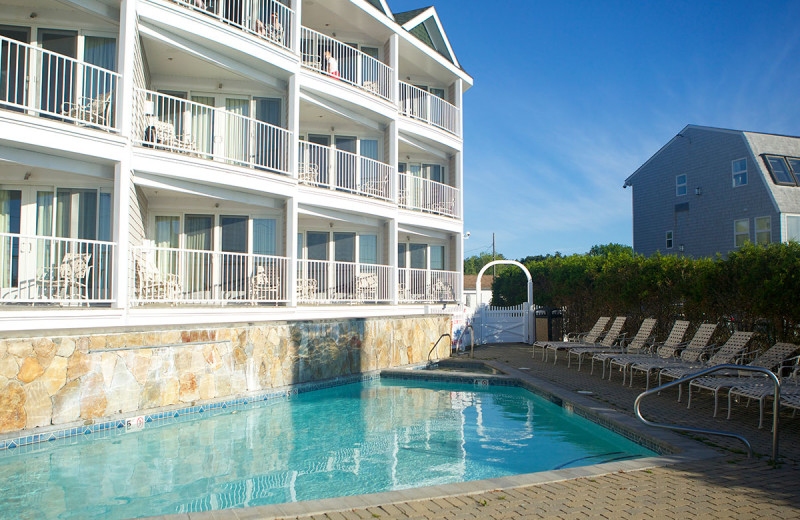 Outdoor pool at Anchorage Inn.