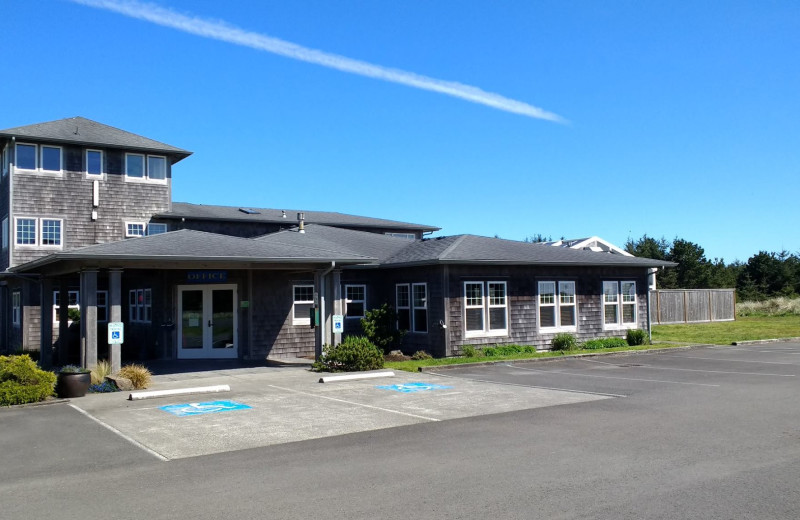 Exterior view of Lighthouse Oceanfront Resort.