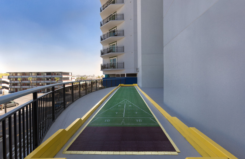 Shuffle board at Bay View Resort.