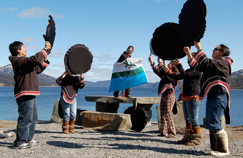 Native Americans at Neddies Harbour Inn.
