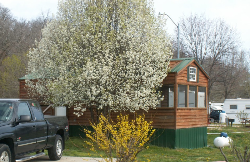 Cabin exterior at Basswood Country Resort.