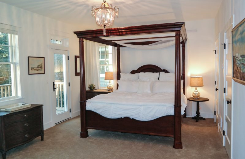 Rental bedroom at Seabrook Cottage Rentals.