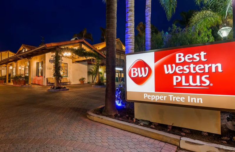 Hotel exterior at Best Western Plus Pepper Tree.