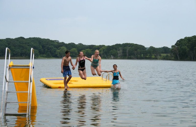 Swimming at Silver Sage Guest Ranch.