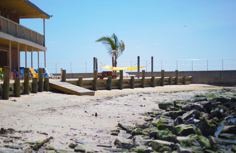 The beach at Oceanic Motel Ocean City.