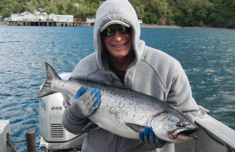 Fishing at Zachar Bay Lodge.