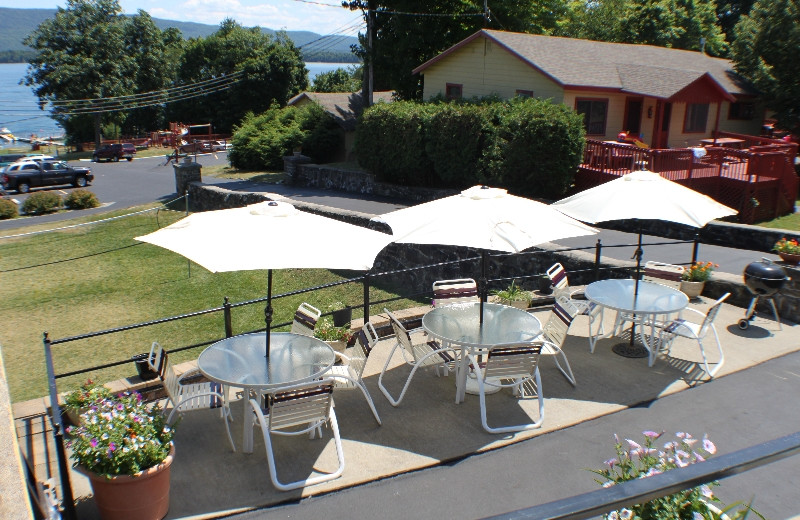 Patio area at Capri Village Resort.