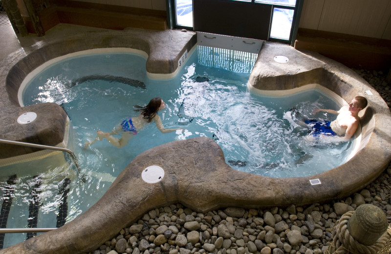 Indoor water park at Hope Lake Lodge & Indoor Waterpark.