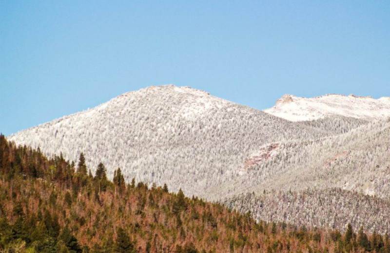 Mountain view at McGregor Mountain Lodge.