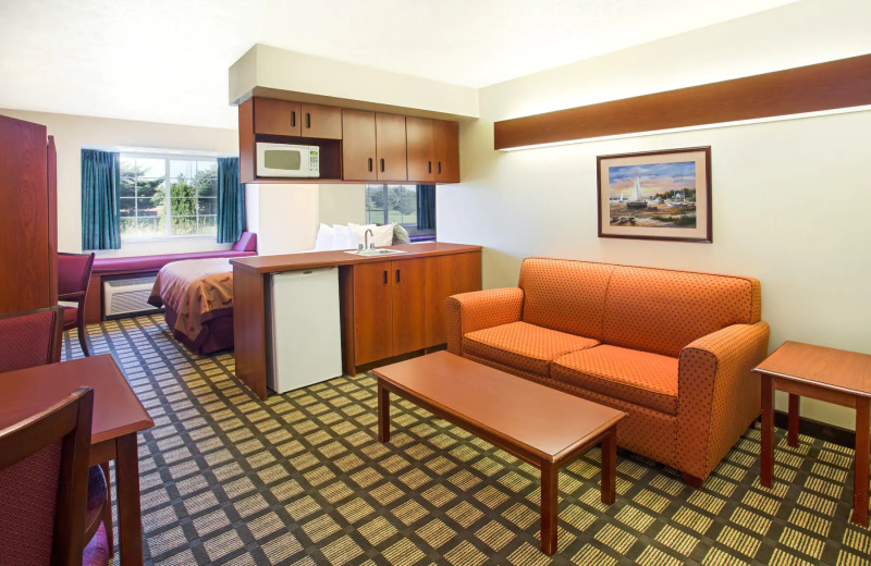 Guest room at Microtel Inn