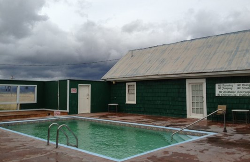 Outdoor pool at Hunter's Hot Springs Resort.