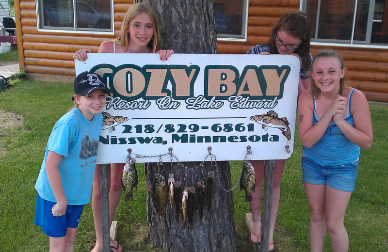 Fishing at Cozy Bay Resort.