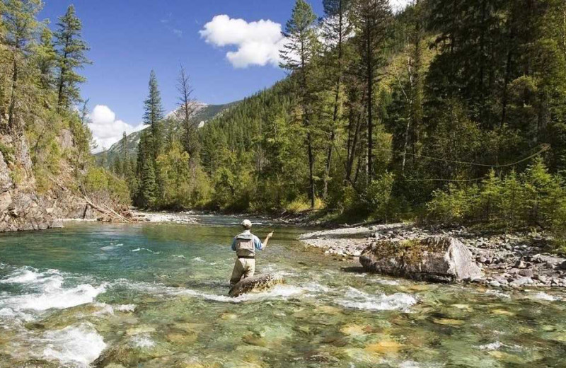 Fishing at Bristlecone Lodge.