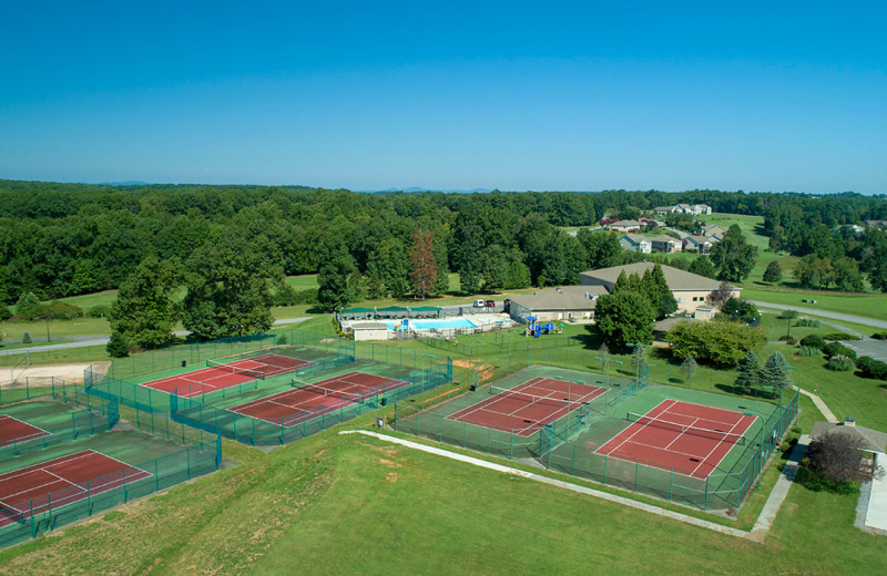 Tennis court at Mariners Landing.