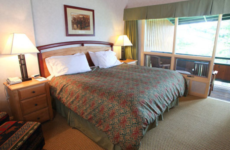 Guest room at Fairmont Hot Springs Resort.