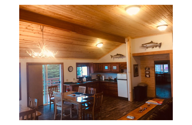 Guest room at Alaska's Big Salmon Lodge.