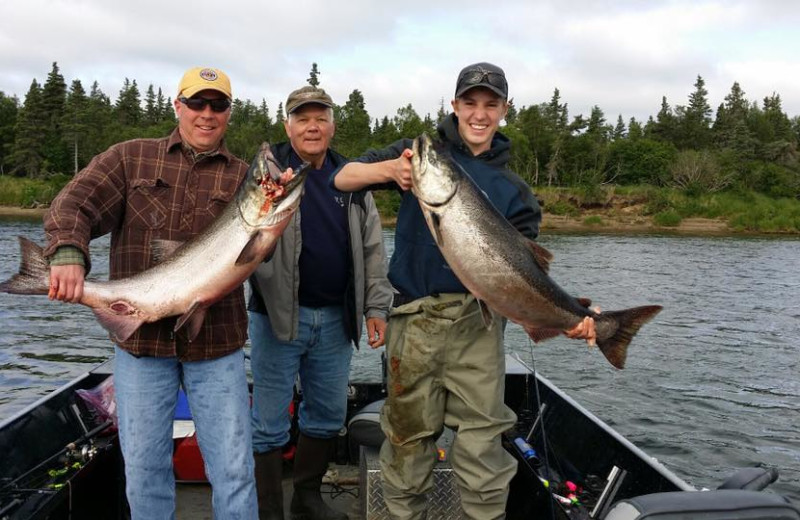 Fishing at Nushagak River Adventure Lodge.